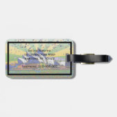 サイケデリックな世界: シドニーオーストラリアのスカイラインA2 ラゲッジタグ (裏面横)