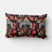 サイケデリックな仏 ランバークッション (裏面)