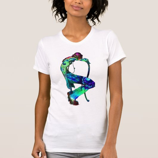 サイケデリックな付き添い Tシャツ (正面)