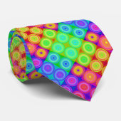 サイケデリックな円の首のタイ ネクタイ (ロール)