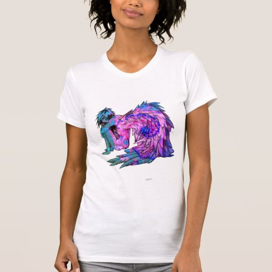 サイケデリックな天使 Tシャツ (正面)