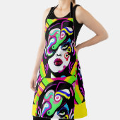 サイケデリックな女性 エプロン (インサイチュ)