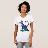 サイケデリックな子猫の#three tシャツ (正面フル)