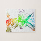 サイケデリックな帽子屋トリップ(幻覚体験)のようななアリス ジグソーパズル (横)