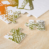 サイケデリックな帽子屋トリップ(幻覚体験)のようななアリス ジグソーパズル (側面)