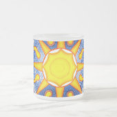 サイケデリックな日曜日 フロストグラスマグカップ (中央)