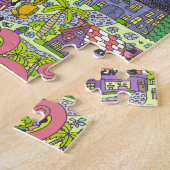 サイケデリックな日没 ジグソーパズル (側面)