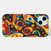 サイケデリックな暖色 Case-Mate iPhoneケース (裏面 (横))