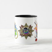 サイケデリックな朝食 マグカップ (中央)