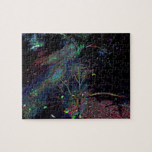 サイケデリックな森林… ジグソーパズル (横)
