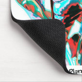 サイケデリックな植物 マウスパッド (コーナー)