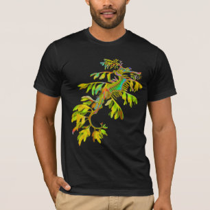 サイケデリックな海のドラゴンのタツノオトシゴのTシャツ Tシャツ