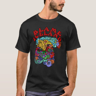 サイケデリックな火山との責任アイスランド Tシャツ
