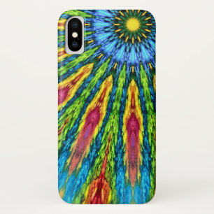 サイケデリックな禅の日曜日の無数の曼荼羅の箱 iPhone X ケース