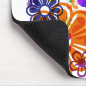 サイケデリックな花のマウスパッド マウスパッド (コーナー)