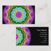 サイケデリックな虫食い穴の万華鏡のように千変万化するパターン 名刺 (正面/裏面)