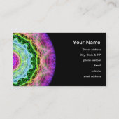 サイケデリックな虫食い穴の万華鏡のように千変万化するパターン 名刺 (裏面)
