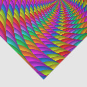 サイケデリックな虹の螺線形のティッシュペーパー 薄葉紙 (詳細)