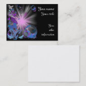 サイケデリックな蝶名刺のテンプレート 名刺 (正面/裏面)