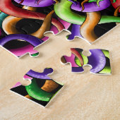 サイケデリックな触手のジグソーパズル..... ジグソーパズル (側面)