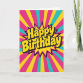 サイケデリックな誕生日カード カード (正面)