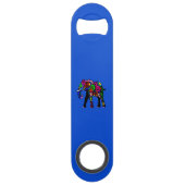 サイケデリックな象のバーの鍵 スピード栓抜き (裏面)