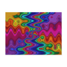 サイケデリックな郵便はがき