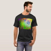 サイケデリックな野生の生命シマウマ Tシャツ (正面フル)