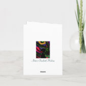 サイケデリックな鍵穴 サンキューカード (裏面)