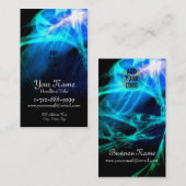 サイケデリックな青の破烈のフラクタルの名刺 名刺 (正面/裏面)