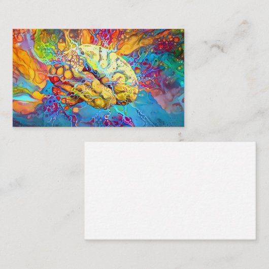 サイケデリックな頭脳 名刺 (正面/裏面)