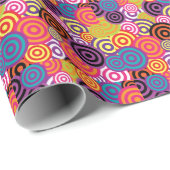 サイケデリックな60s/70s ラッピングペーパー (ロールコーナー)