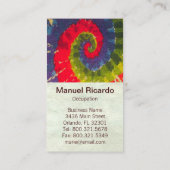 サイケデリックな~のユニセックスな名刺 名刺 (裏面)