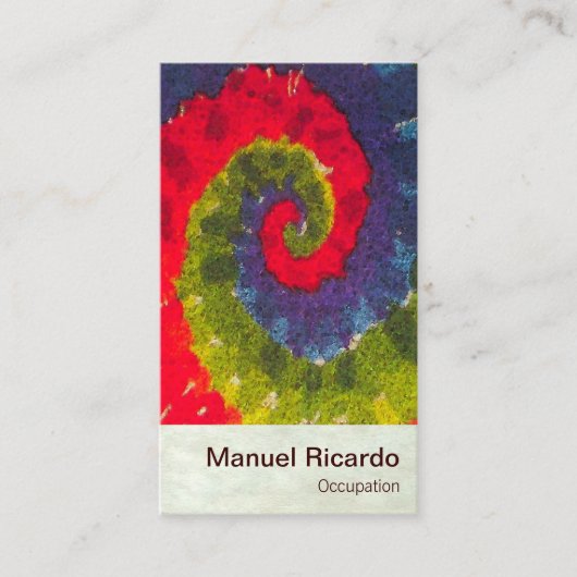 サイケデリックな~のユニセックスな名刺 名刺 (正面)