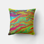 サイケデリックな"鮮やかな"枕 クッション (裏面)
