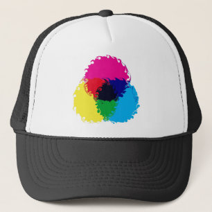 サイケデリックなCMYK キャップ