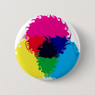 サイケデリックなCMYK 缶バッジ