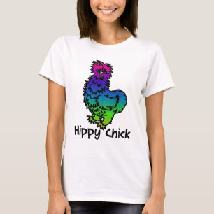 サイケデリックなSilkieの腰回りが大きなひよこのTシャツ Tシャツ