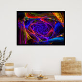 サイケデリックらせん状 ポスター (キッチン)