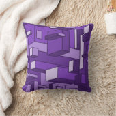 サイケデリックアメジストパープル装飾用クッション クッション (ブランケット)