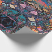 サイケデリックアリスin wonderland動物テーマ ラッピングペーパー (角)