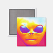 サイケデリックエイリアン マグネット (正面/裏面)