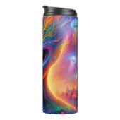 サイケデリックエイリアン：宇宙、鮮やか超現実 タンブラー (回転右)