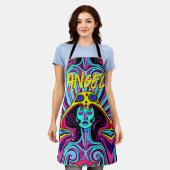 サイケデリックエンジェル エプロン (着用した状態)