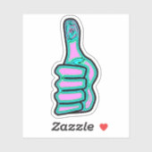 サイケデリックカラフルがv2に達する シール (シート)