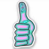 サイケデリックカラフルがv2に達する シール (正面)