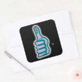 サイケデリックカラフルがv3に達する スクエアシール (封筒)