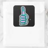 サイケデリックカラフルがv3に達する スクエアシール (バッグ)