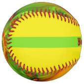 サイケデリックカラフルモダン抽象芸術フラクタル名 ソフトボール (正面左)