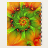 サイケデリックカラフルモダン抽象芸術フラクタル名 プランナー手帳 (裏面)